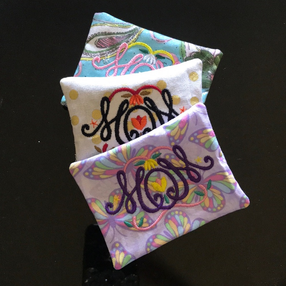 Embroidered Mom Sachets